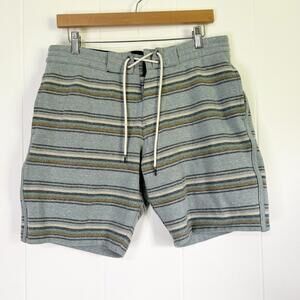 Vissla Striped Casual Pull On Shorts Men's Medium